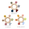 The new cross-border baby teething toy is a chewable silicone soothing and biting fun toy for babies to teething with six fingers details Picture